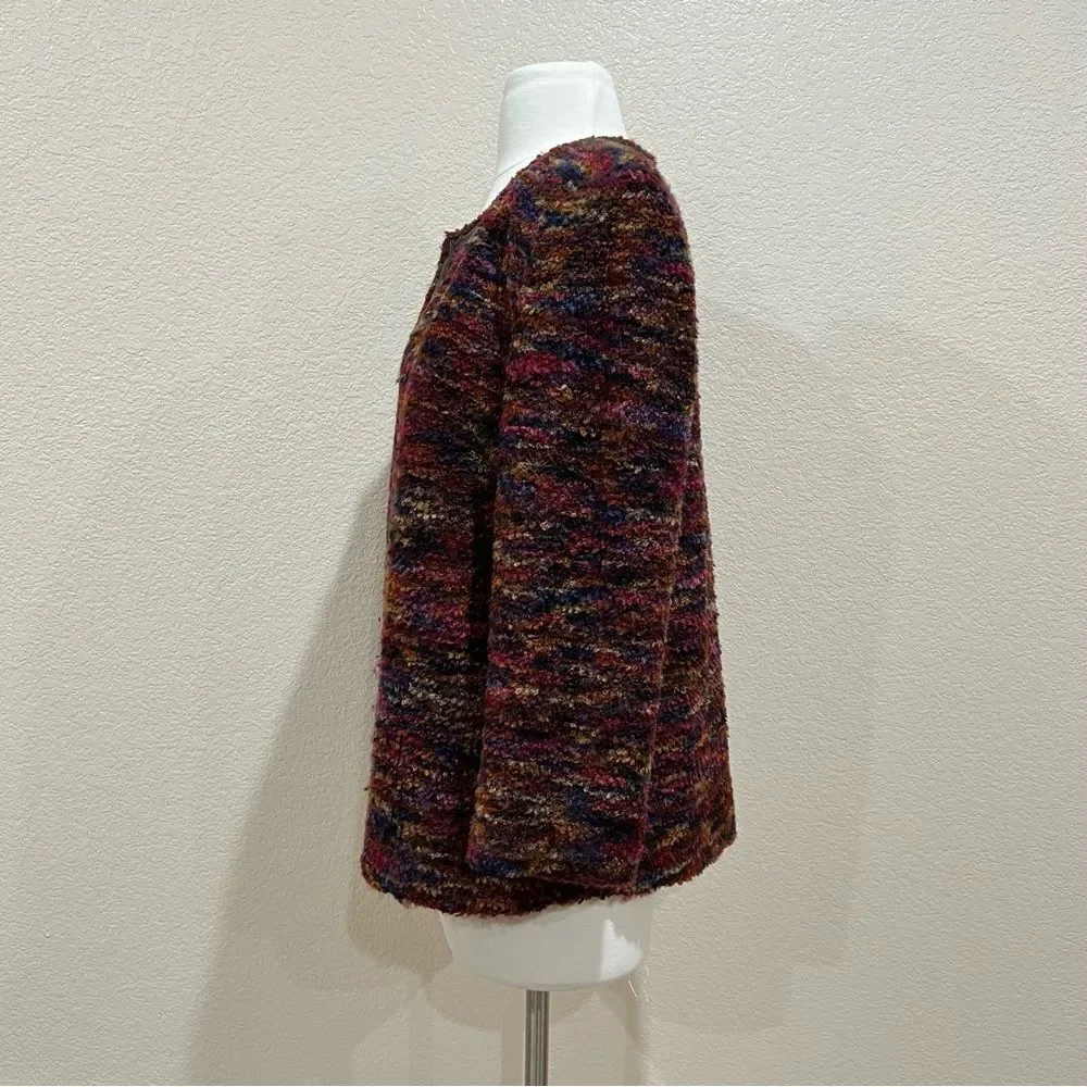 Notations Multicolor Boucle Tweed Blazer Jacket Size Large - Picture 5 of 11